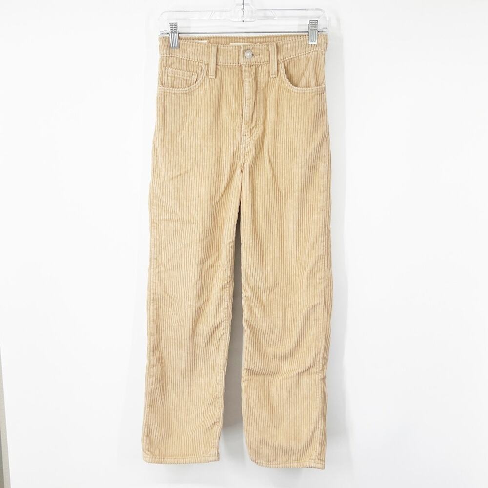 Levi’s Ribcage Straight Ankle Pants Corduroy High Rise